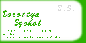 dorottya szokol business card